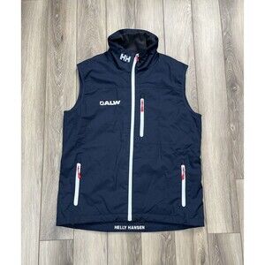 Helly Hansen Gilet Crew Vest Mesh Lined Jacket Navy Blue Men's Sz L ALW Branded